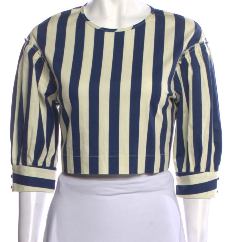 Nwt solid and striped top